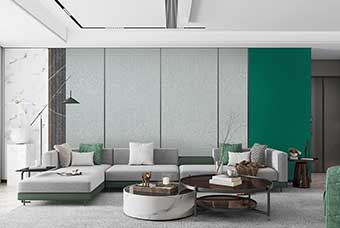 红河轻奢风格-客厅