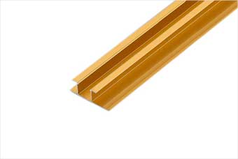 红河航空纤维墙咔铝合金带灯中条（钛金氧化）